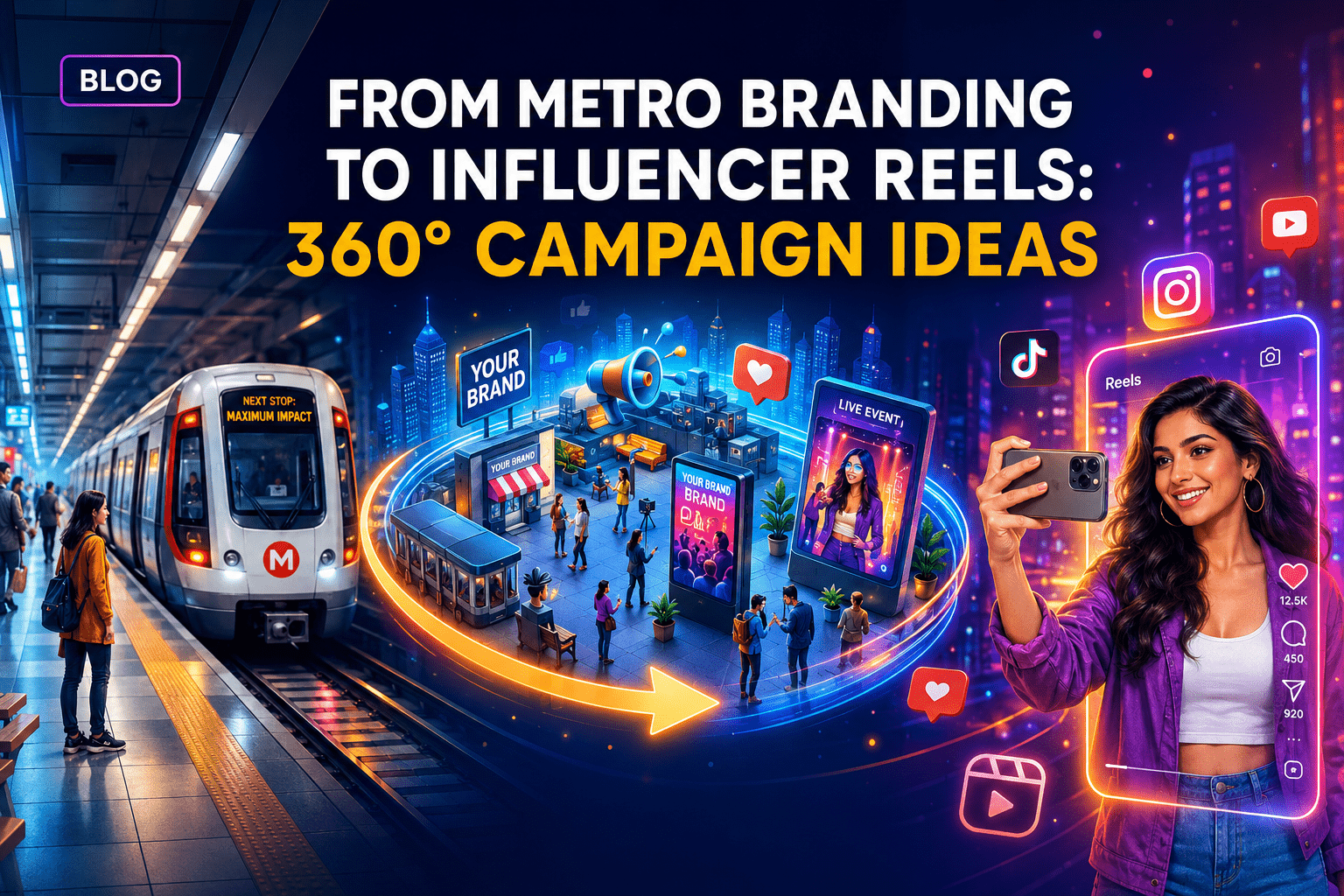 From Metro Branding to Influencer Reels: 360° Campaign Ideas
